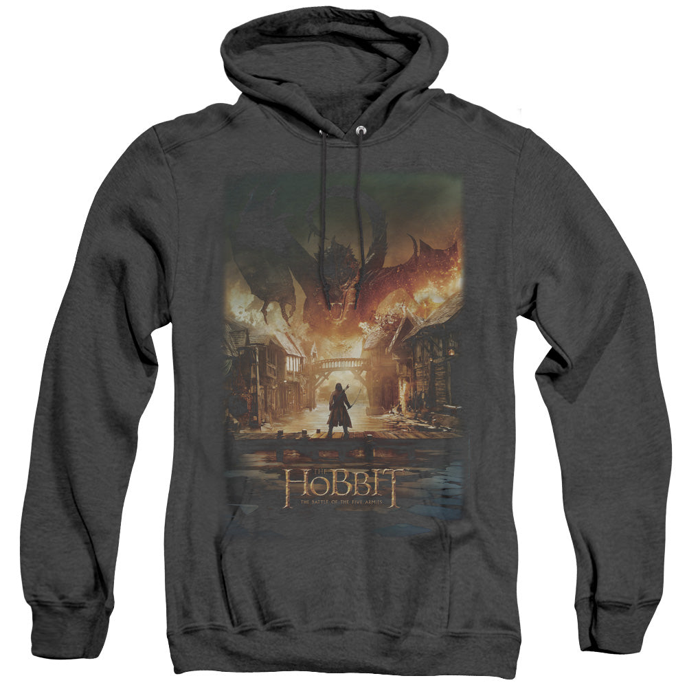 The Hobbit Aug Poster Heather Mens Hoodie Black