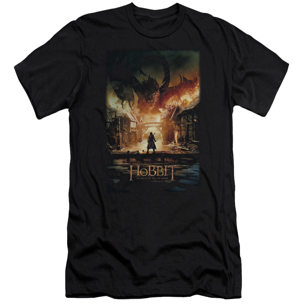 The Hobbit Aug Poster Premium Bella Canvas Slim Fit Mens T Shirt Black