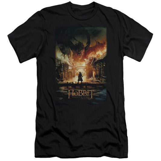 The Hobbit Aug Poster Slim Fit Mens T Shirt Black