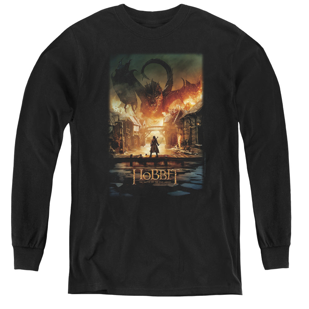 The Hobbit Aug Poster Long Sleeve Kids Youth T Shirt Black