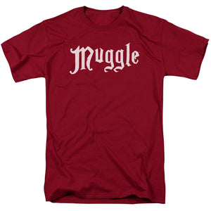 Harry Potter Muggle Mens T Shirt Cardinal