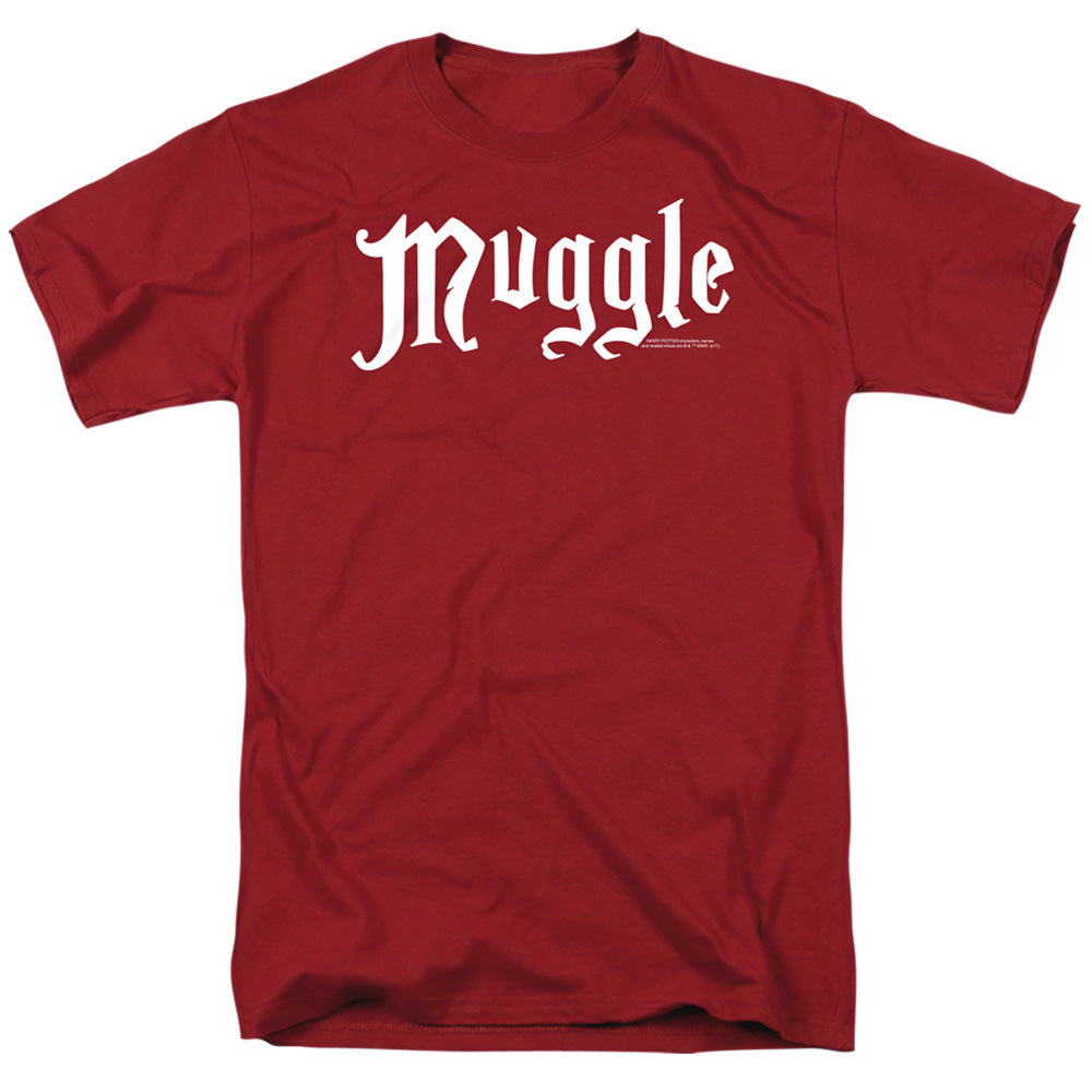 Harry Potter Muggle Mens T Shirt Cardinal