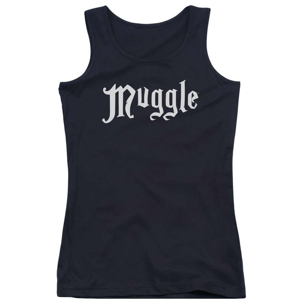 Harry Potter Muggle Womens Tank Top Shirt Black