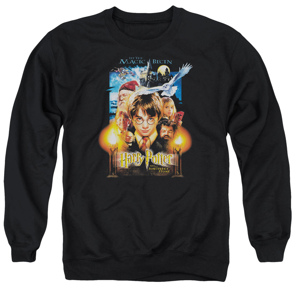 Harry Potter Movie Poster Mens Crewneck Sweatshirt Black