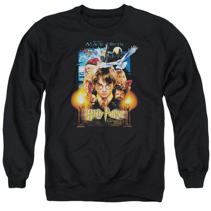 Harry Potter Movie Poster Mens Crewneck Sweatshirt Black