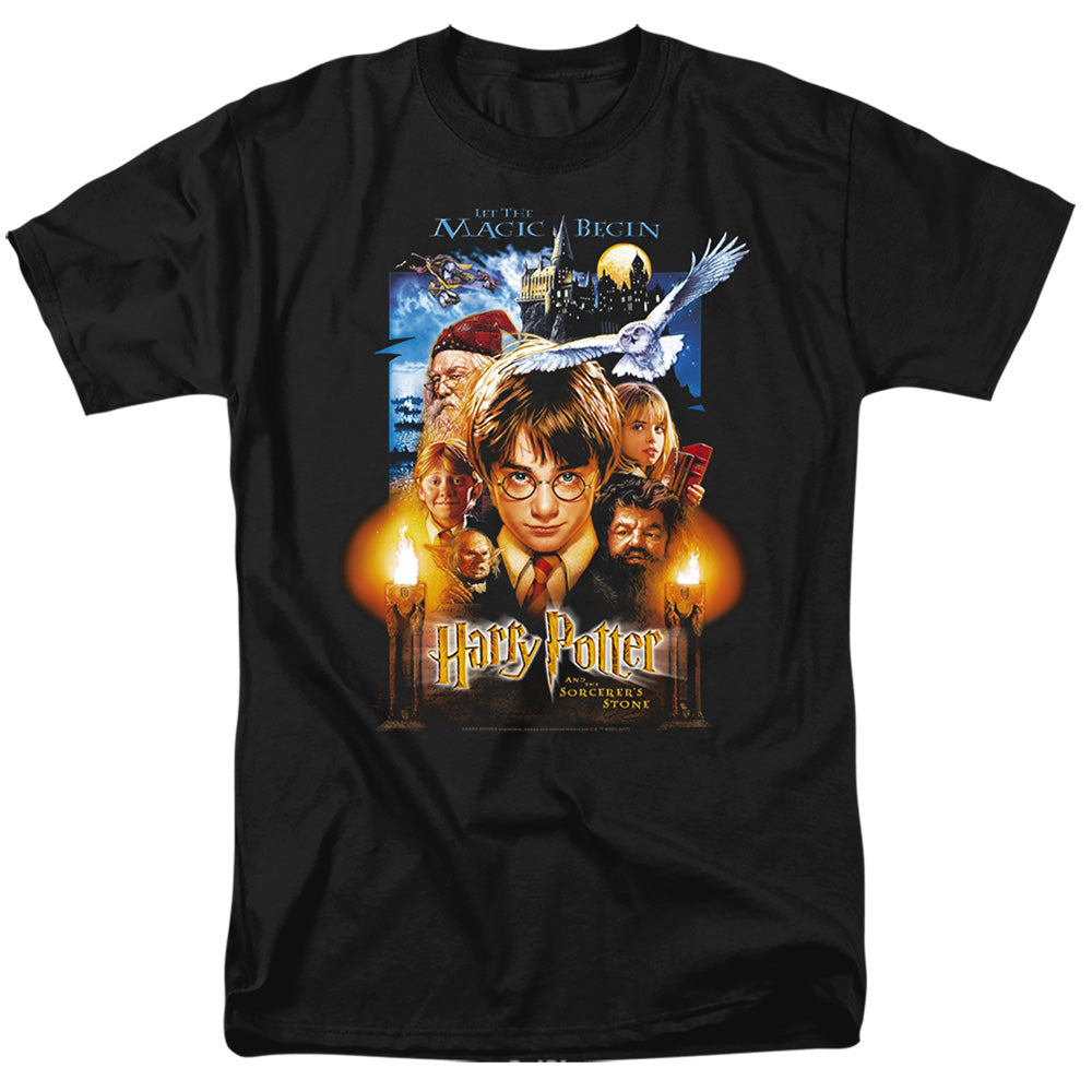 Harry Potter Movie Poster Mens T Shirt Black
