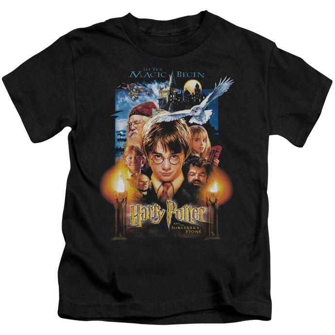 Harry Potter Movie Poster Juvenile Kids Youth T Shirt Black