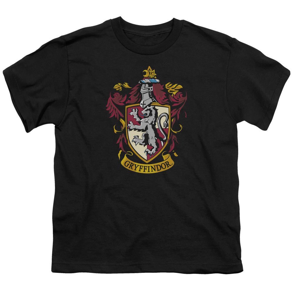 Harry Potter Gryffindor Crest Kids Youth T Shirt Black