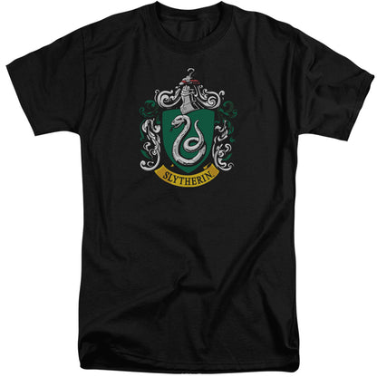 Harry Potter Slytherin Crest Mens Tall T Shirt Black Officially Licensed