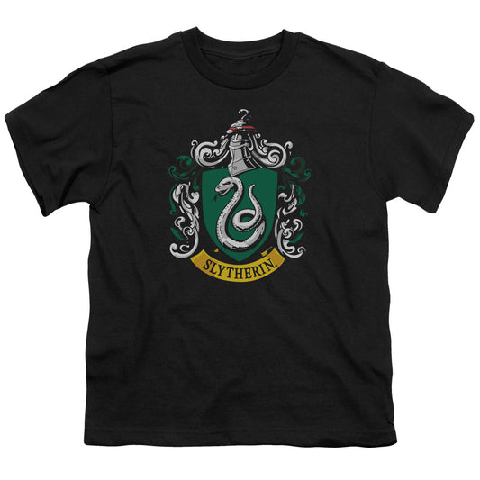 Harry Potter Slytherin Crest Kids Youth T Shirt Black