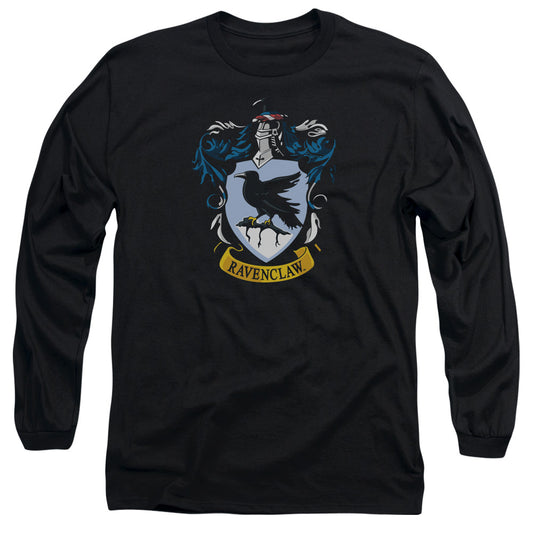 Harry Potter Ravenclaw Crest Mens Long Sleeve Shirt Black