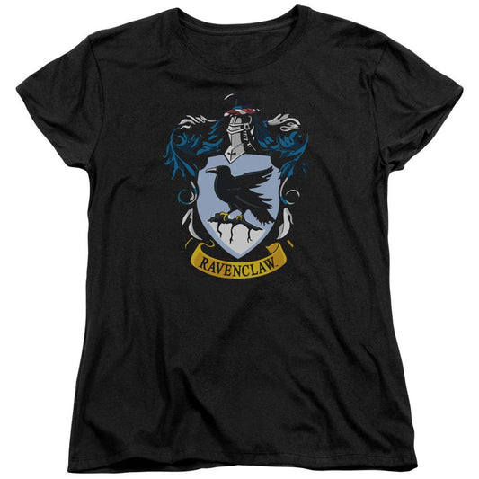 Harry Potter Ravenclaw Crest Womens T Shirt Black