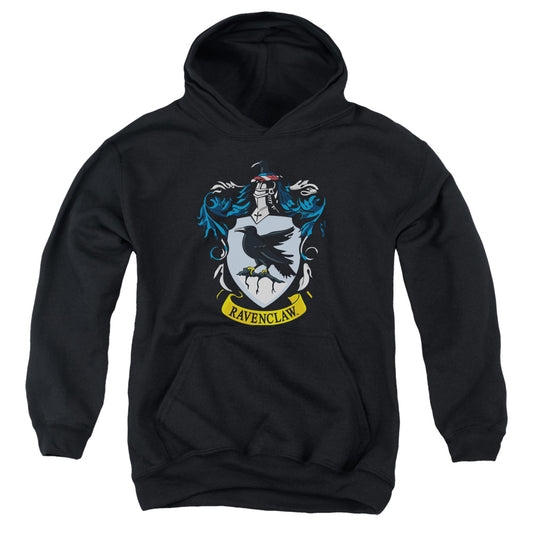 Harry Potter Ravenclaw Crest Kids Youth Hoodie Black