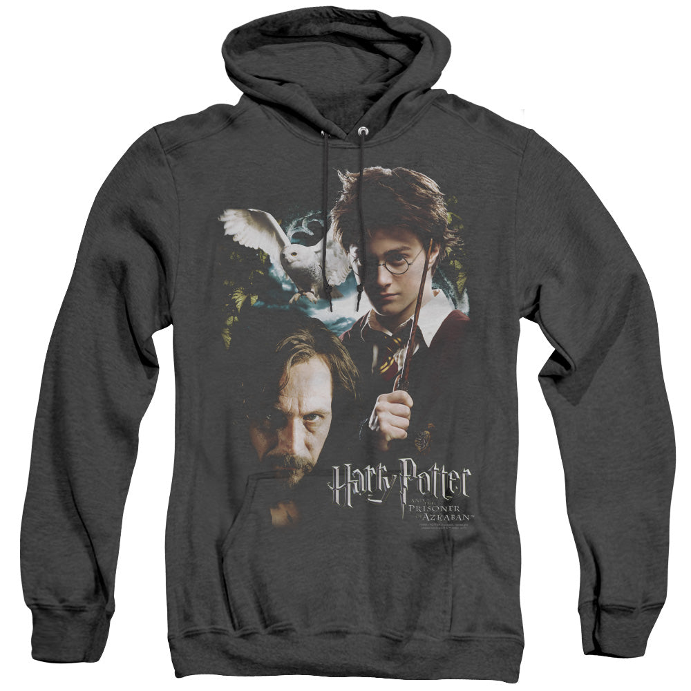 Harry Potter Harry and Sirius Heather Mens Hoodie Black