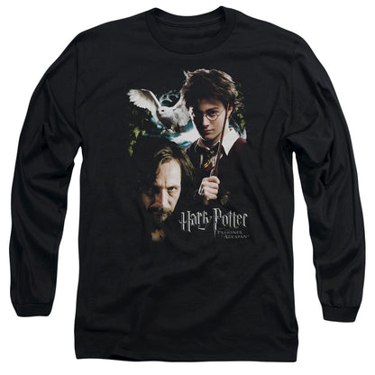 Harry Potter Harry and Sirius Mens Long Sleeve Shirt Black