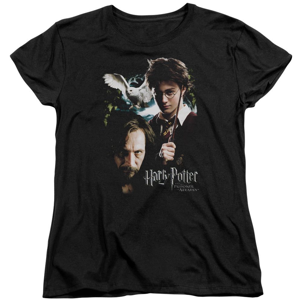 Harry Potter Harry and Sirius Womens T Shirt Black