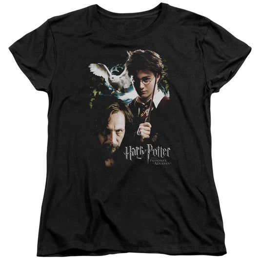 Harry Potter Harry and Sirius Womens T Shirt Black