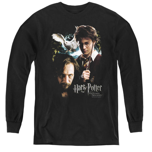 Harry Potter Harry and Sirius Long Sleeve Kids Youth T Shirt Black