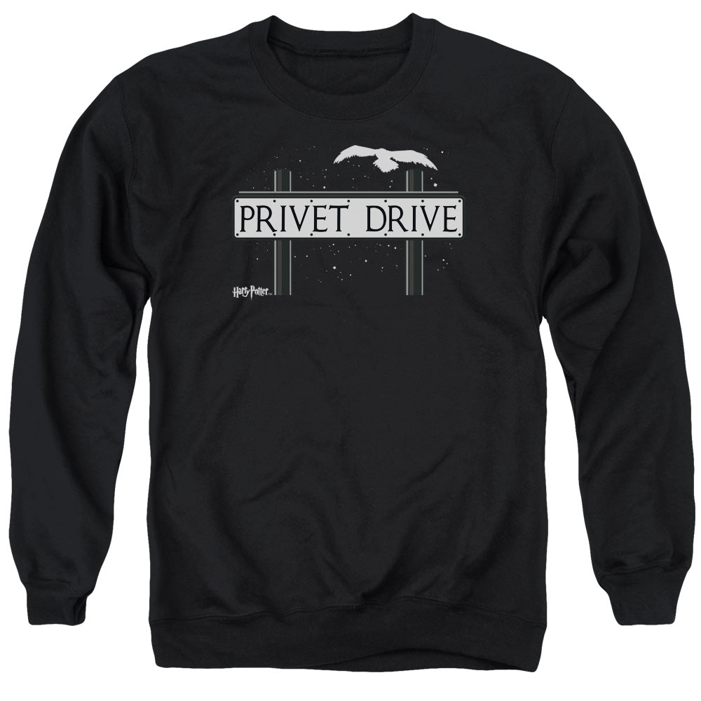 Harry Potter Privet Drive Mens Crewneck Sweatshirt Black