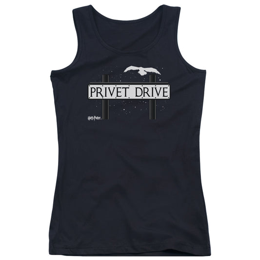 Harry Potter Privet Drive Womens Tank Top Shirt Black