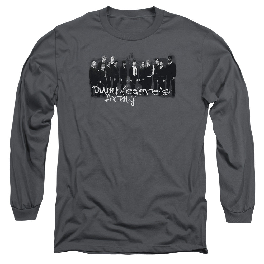 Harry Potter and the Order of Phoenix Da Squad Mens Long Sleeve Shirt Charcoal