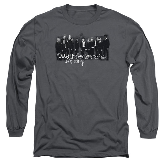 Harry Potter and the Order of Phoenix Da Squad Mens Long Sleeve Shirt Charcoal
