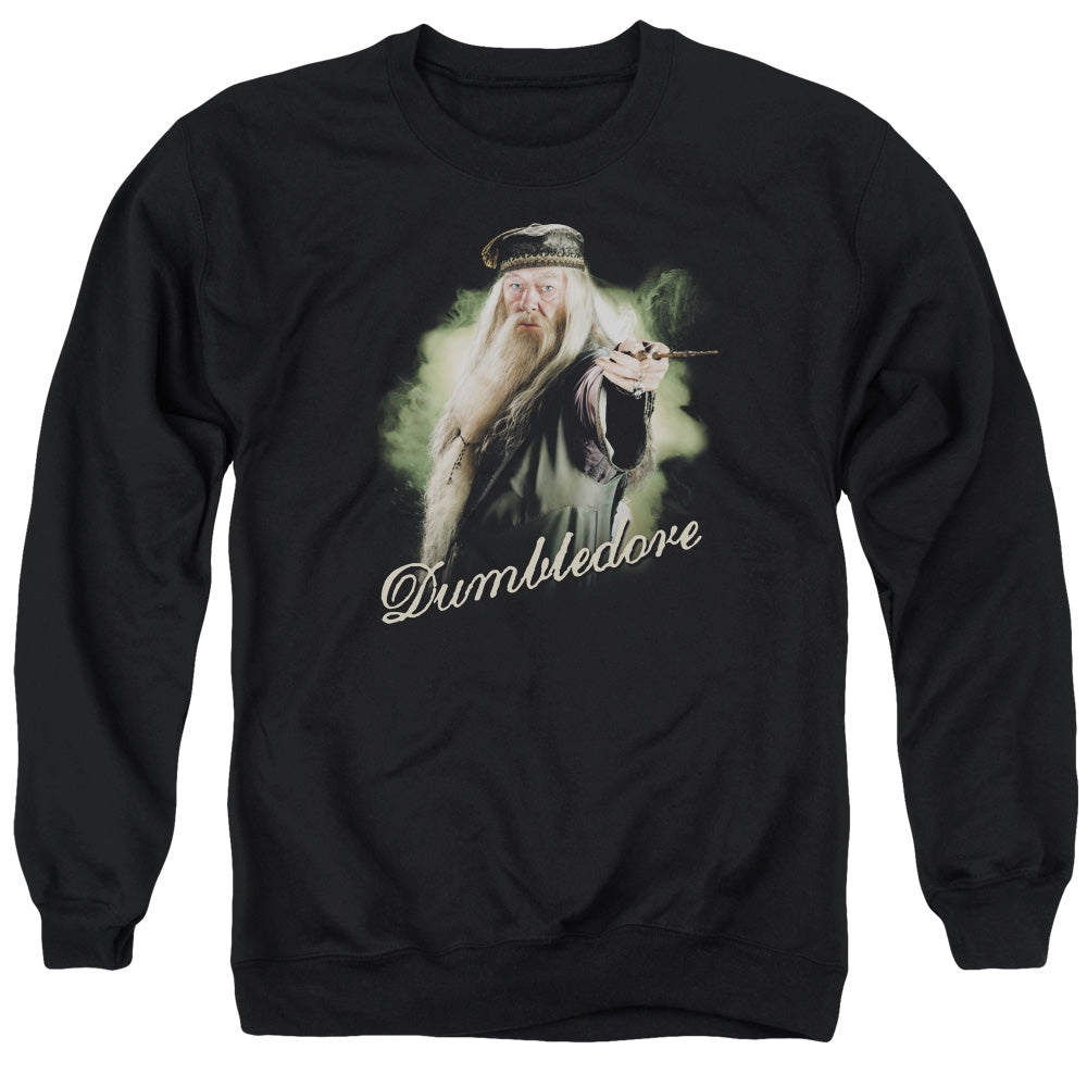 Harry Potter Dumbledore Wand Mens Crewneck Sweatshirt Black