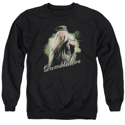 Harry Potter Dumbledore Wand Mens Crewneck Sweatshirt Black
