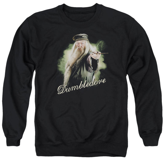 Harry Potter Dumbledore Wand Mens Crewneck Sweatshirt Black