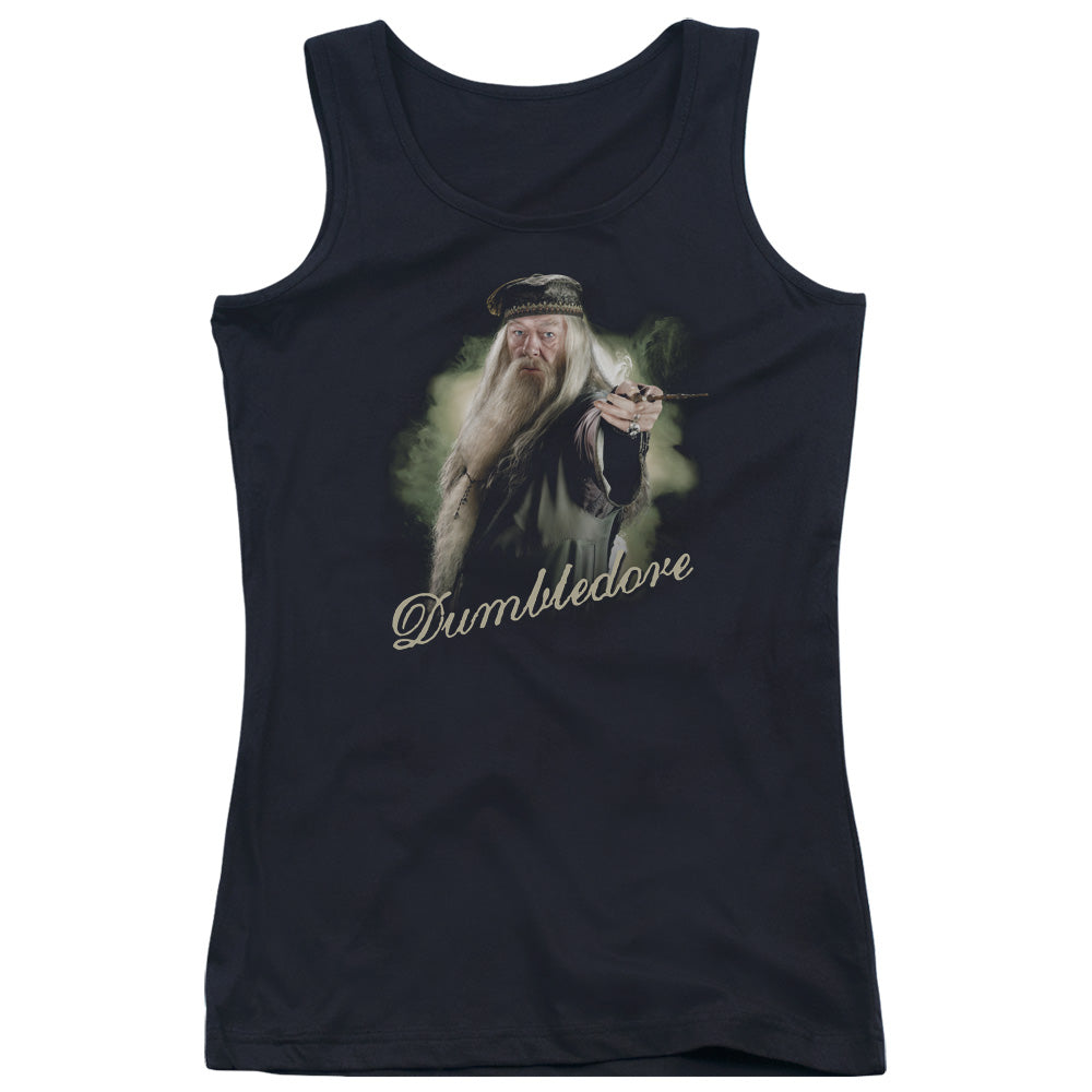 Harry Potter Dumbledore Wand Womens Tank Top Shirt Black