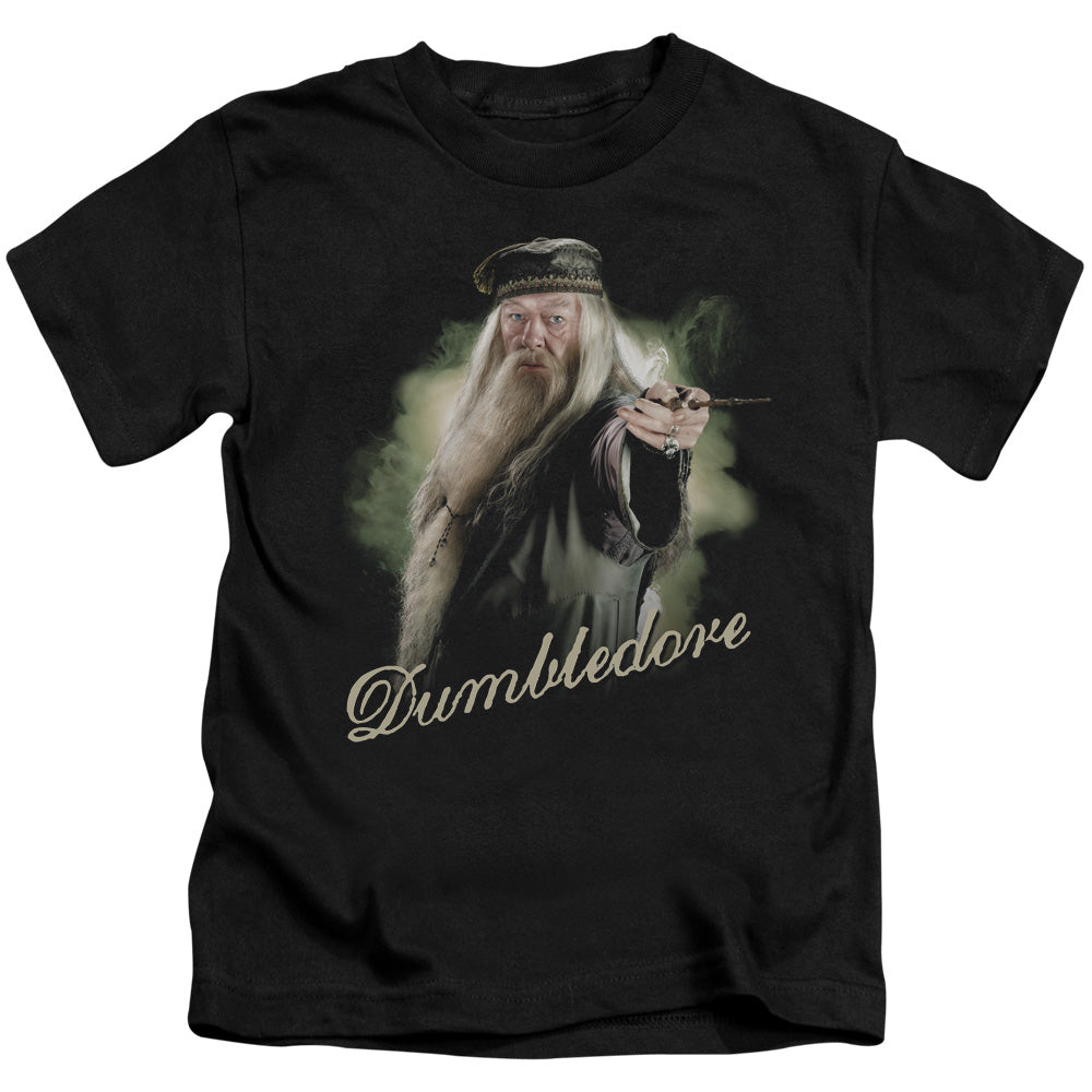 Harry Potter Dumbledore Wand Juvenile Kids Youth T Shirt Black