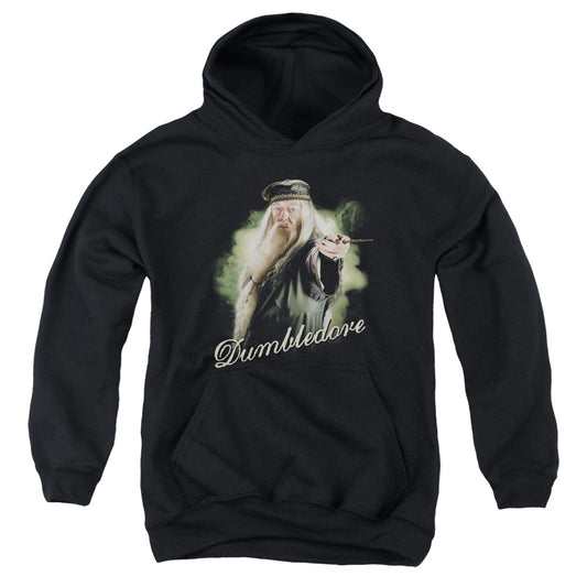 Harry Potter Dumbledore Wand Kids Youth Hoodie Black
