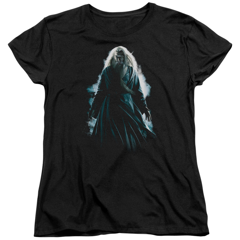 Harry Potter Dumbledore Burst Womens T Shirt Black