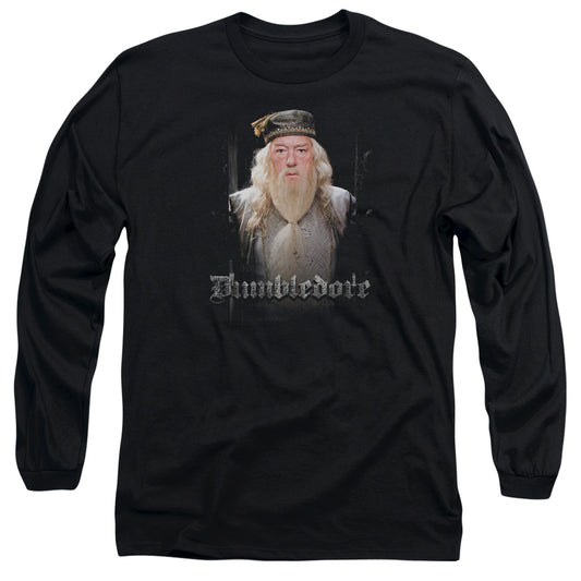 Harry Potter Dumble Doors Mens Long Sleeve Shirt Black