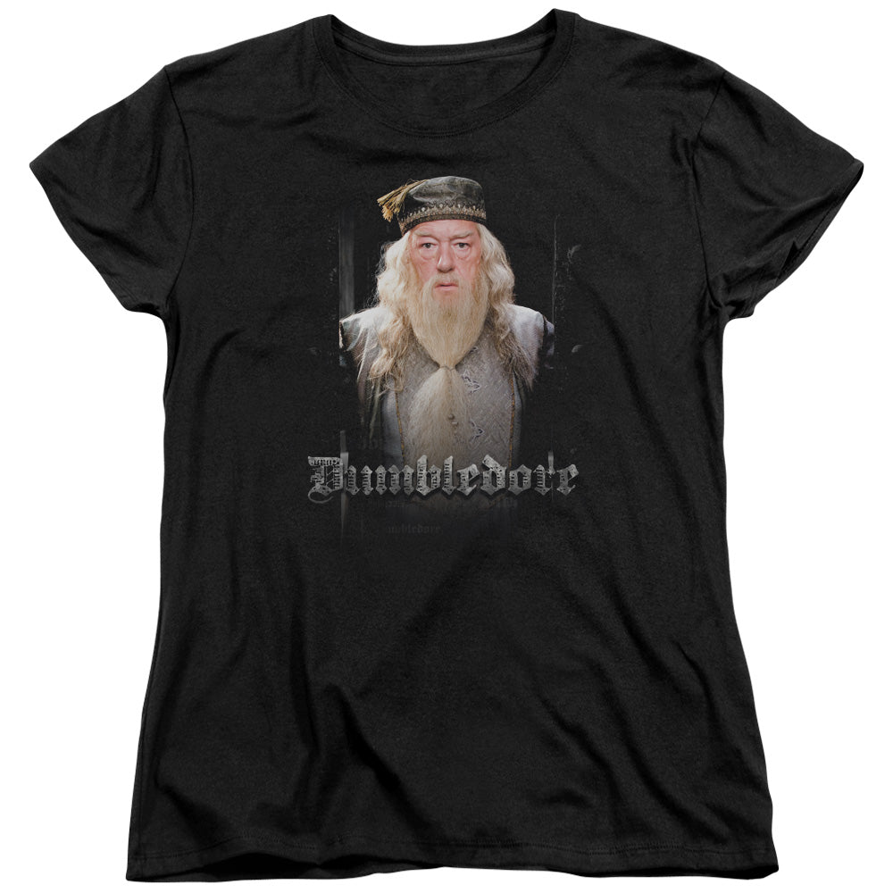 Harry Potter Dumble Doors Womens T Shirt Black