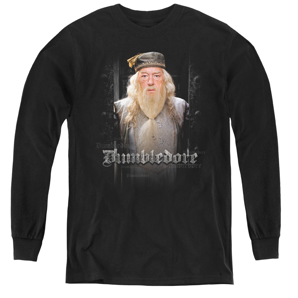 Harry Potter Dumble Doors Long Sleeve Kids Youth T Shirt Black