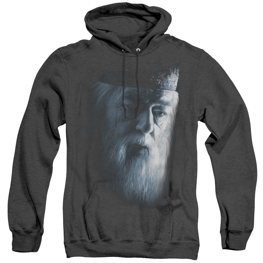 Harry Potter Dumbledore Face Heather Mens Hoodie Black