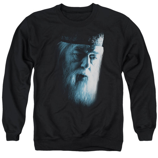 Harry Potter Dumbledore Face Mens Crewneck Sweatshirt Black