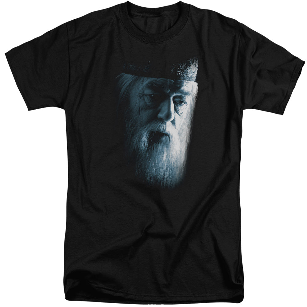 Harry Potter Dumbledore Face Mens Tall T Shirt Black
