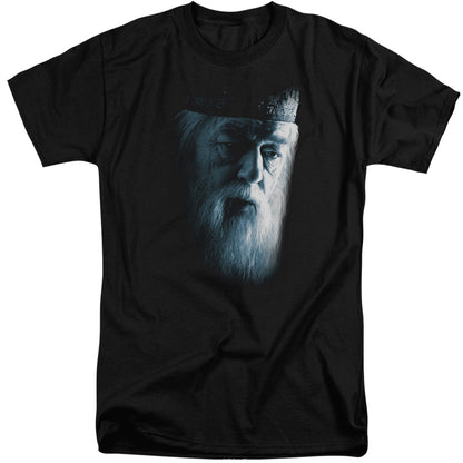 Harry Potter Dumbledore Face Mens Tall T Shirt Black Officially Licensed