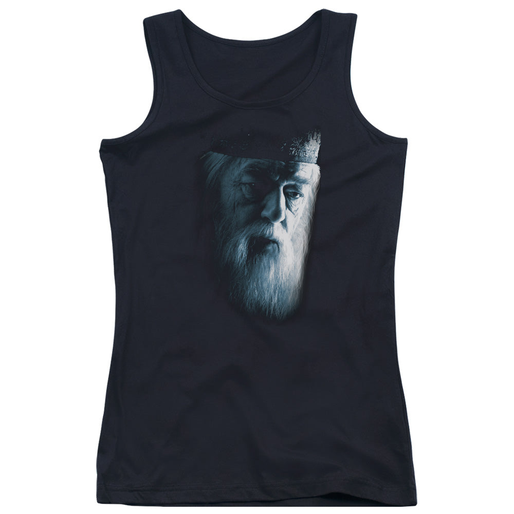 Harry Potter Dumbledore Face Womens Tank Top Shirt Black