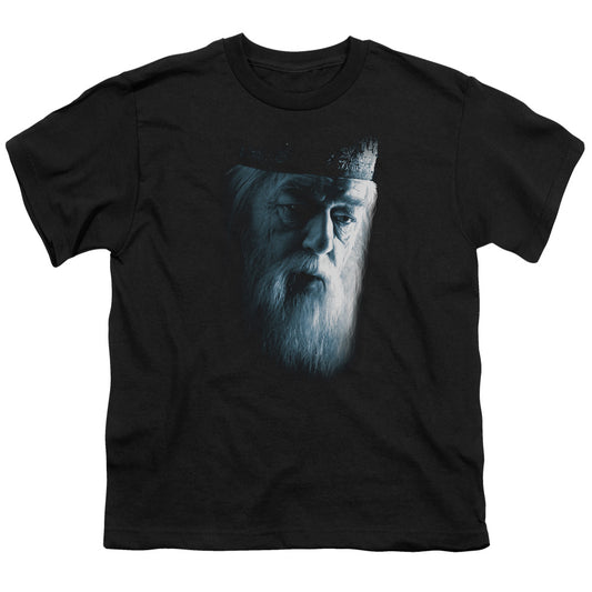 Harry Potter Dumbledore Face Kids Youth T Shirt Black