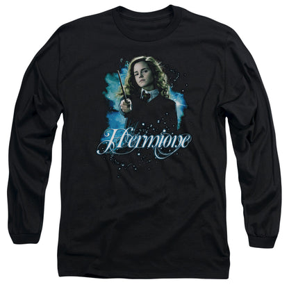 Harry Potter Hermione Ready Mens Long Sleeve Shirt Black
