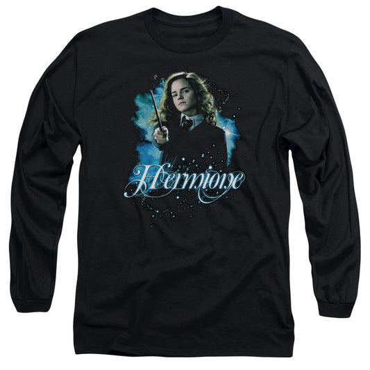 Harry Potter Hermione Ready Mens Long Sleeve Shirt Black