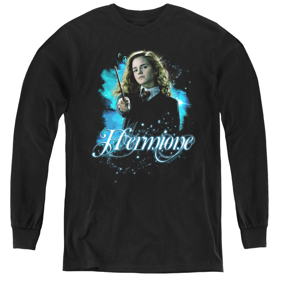 Harry Potter Hermione Ready Long Sleeve Kids Youth T Shirt Black