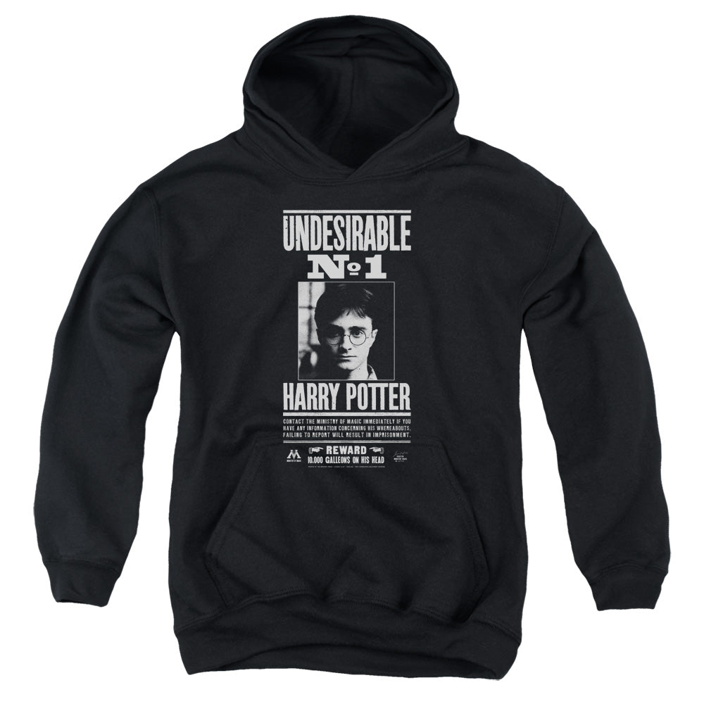 Harry Potter Undesirable No 1 Kids Youth Hoodie Black