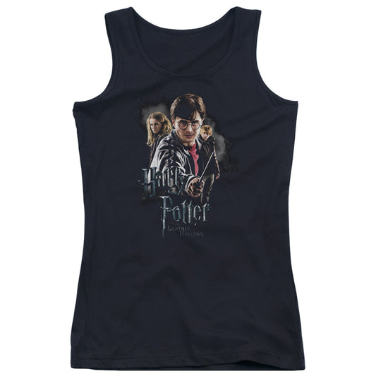 Harry Potter Deathly Hollows Cast Womens Tank Top Shirt Black