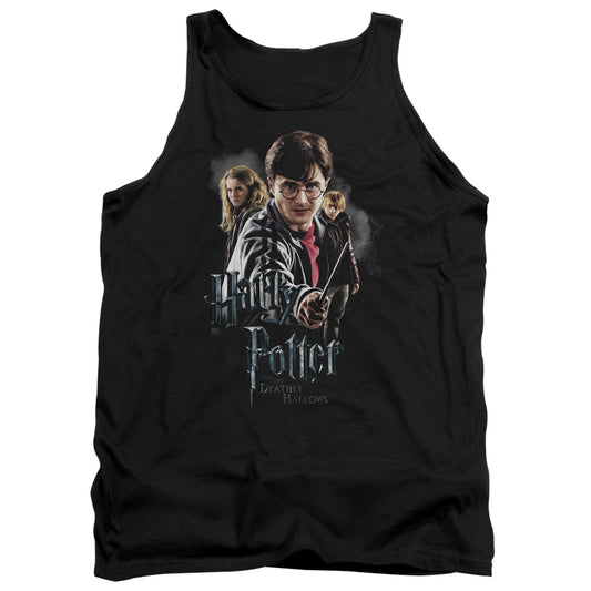 Harry Potter Deathly Hollows Cast Mens Tank Top Shirt Black