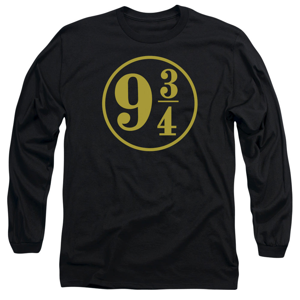 Harry Potter 9 3 4 Mens Long Sleeve Shirt Black