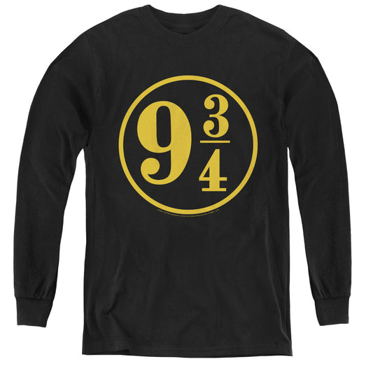 Harry Potter 9 3 4 Long Sleeve Kids Youth T Shirt Black